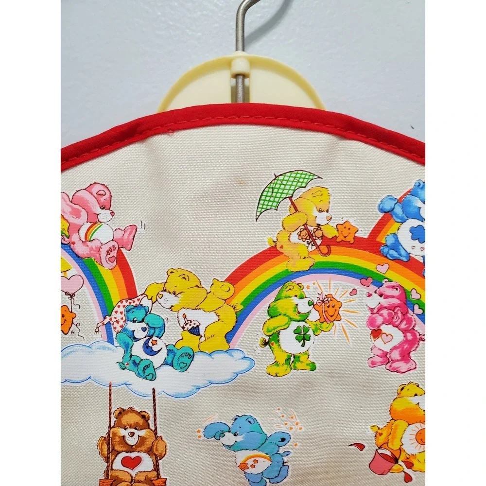 VINTAGE CARE BEAR HANGING POCKET ORGANIZER STORAGE AMERICAN GREETINGS BEIGE 80's
